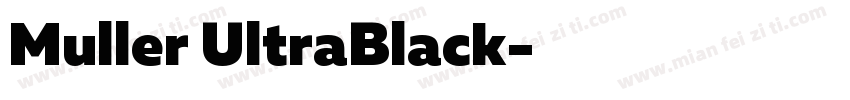 Muller UltraBlack字体转换